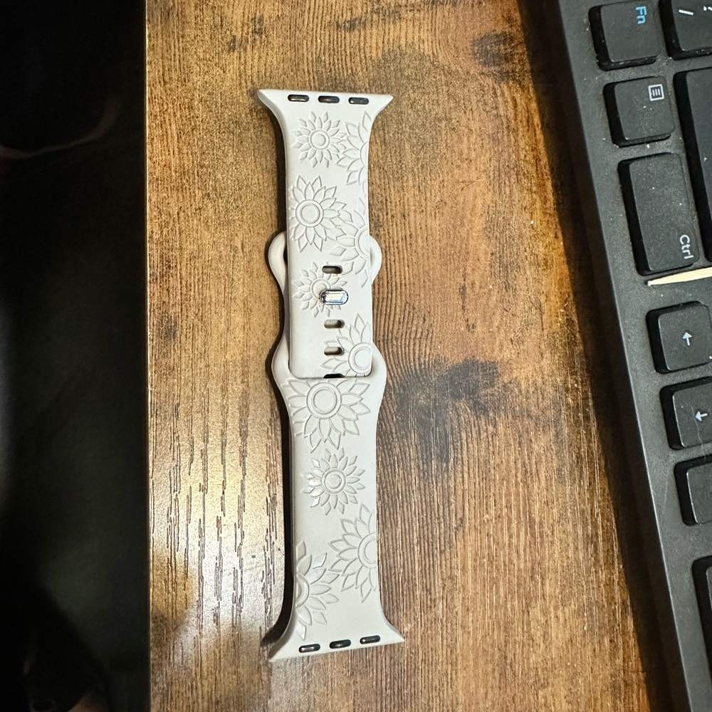 Apple Sunflower Engraved Watch Band